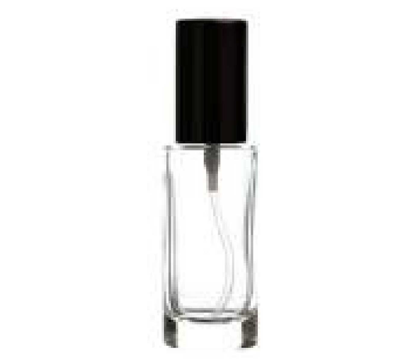 Bold Drinkware Jinx 1oz Round Bottle Black Top Unbreakable Crystal , MPN: HGBCY25B-001, UPC: