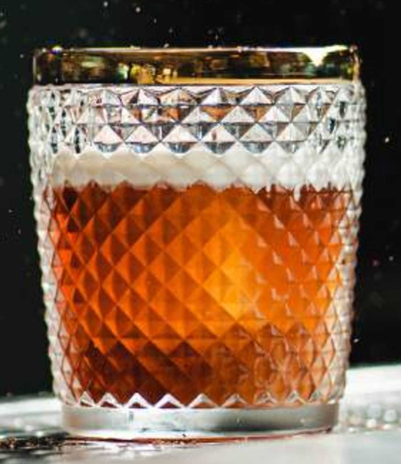 Bold Drinkware Nomad 12oz Gold Rim Old Fashioned Unbreakable Crystal , MPN: HG90096G-006, UPC: