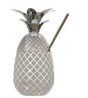 Bold Drinkware Maui Silver Pineapple 20oz Unbreakable Crystal , MPN: HB92062-001, UPC: