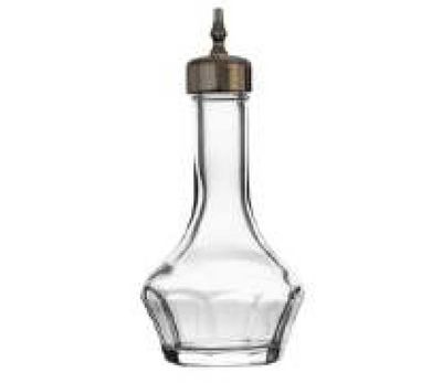 Bold Drinkware Threaded 2oz Clear Bitters Bottle with Chrome Top Unbreakable Crystal , MPN: HGL2000…