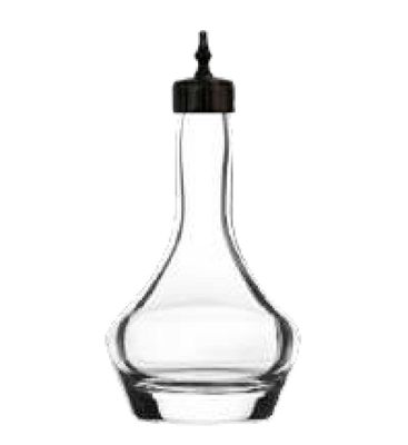 Bold Drinkware Threaded 3oz Heavy Sham Bitters Bottle with Black Top Unbreakable Crystal , MPN: HGL…
