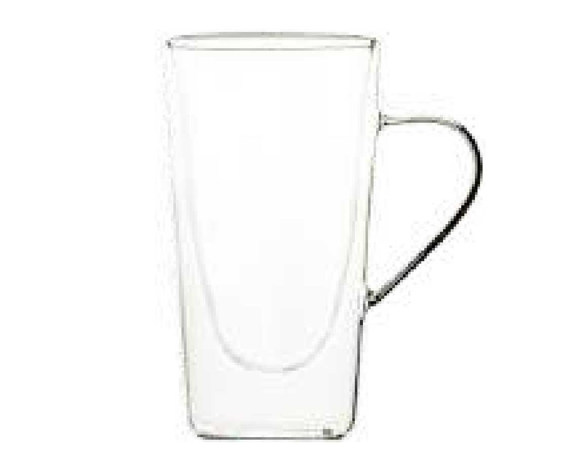 Bold Drinkware Double Walled 12oz Tall Handled Latte Unbreakable Crystal , MPN: HG90049-006, UPC: