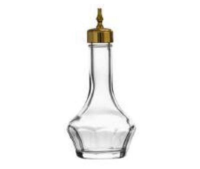 Bold Drinkware Threaded 2oz Clear Bitters Bottle with Gold Top Unbreakable Crystal , MPN: HGL20008G…