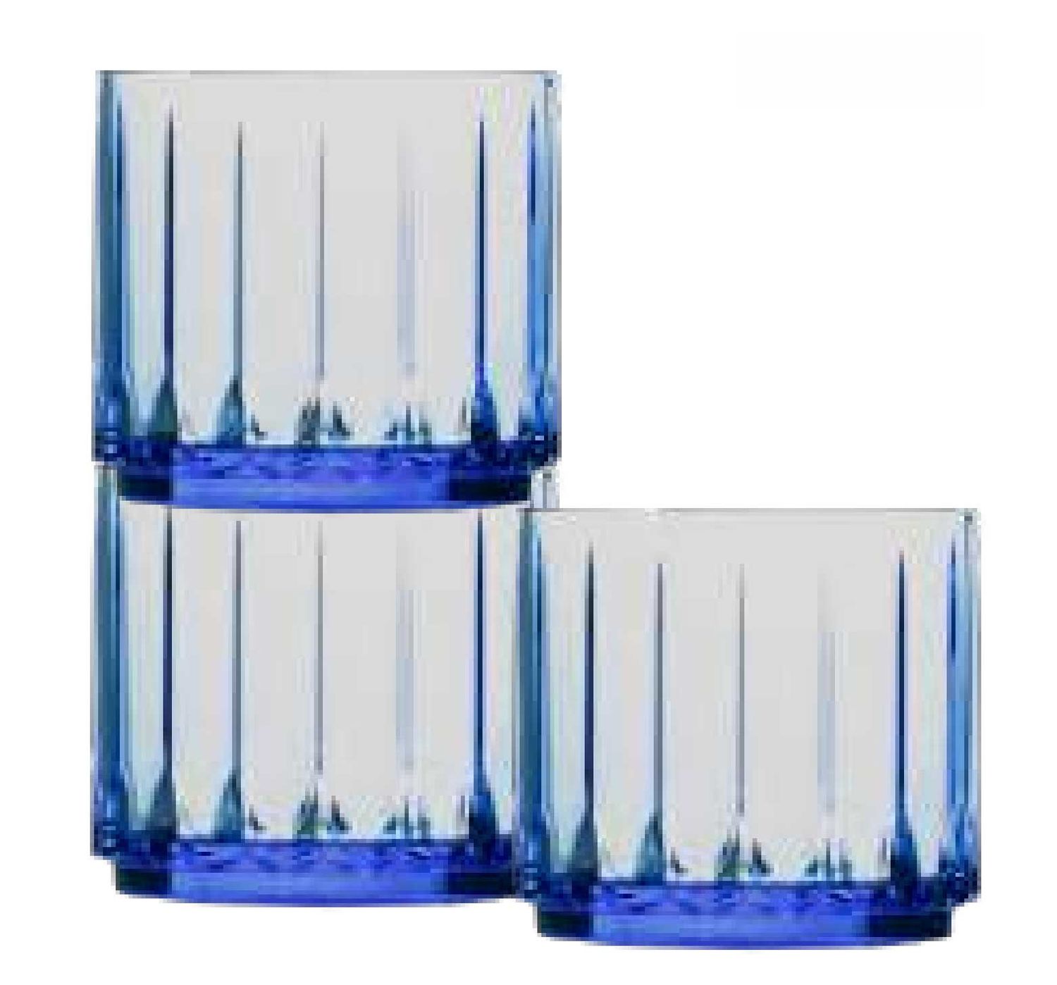 Bold Drinkware Tryst Stack 10.5oz Sapphire Old Fashioned Unbreakable Crystal , MPN: HUF265BL-006, U…