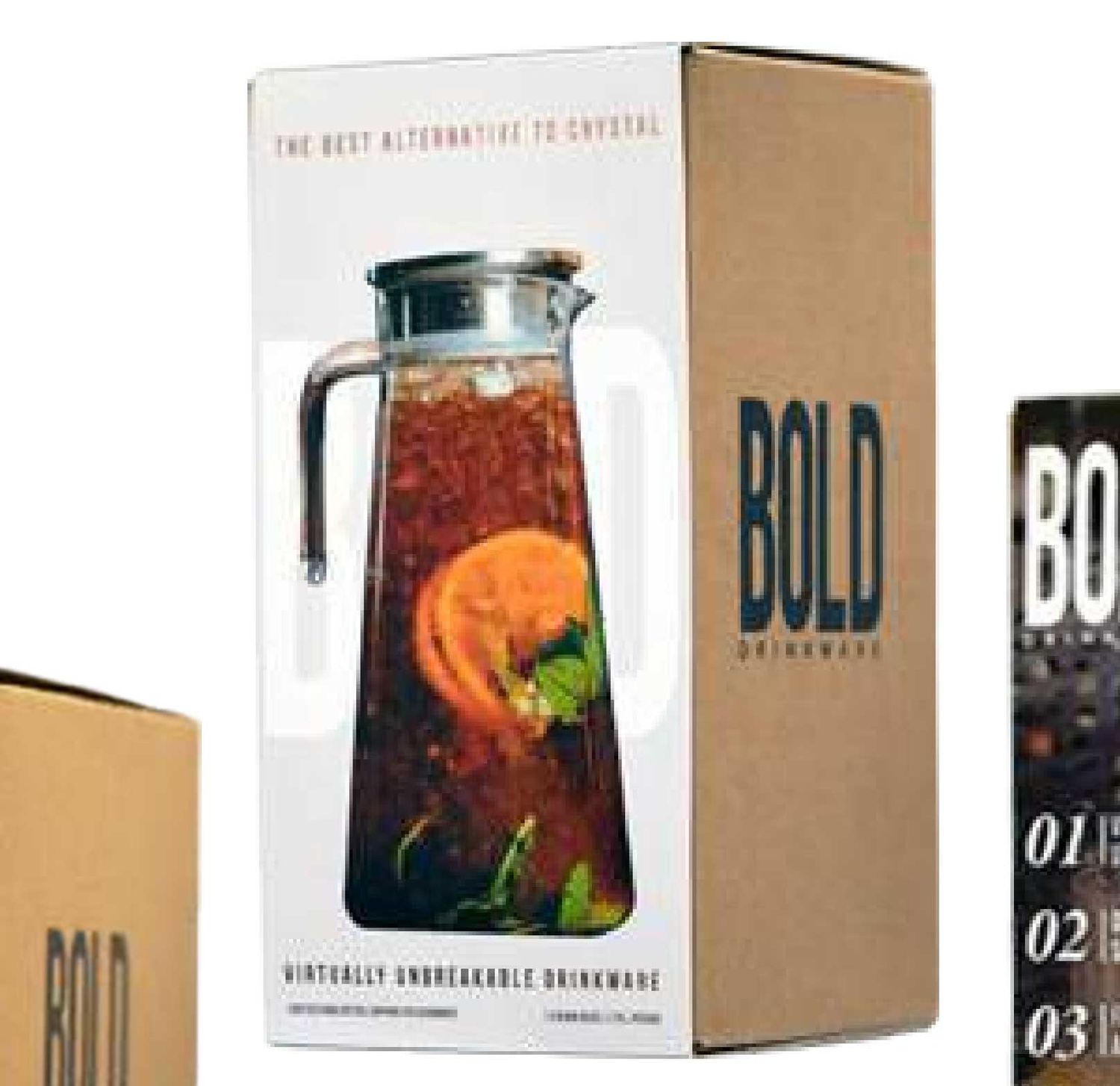 Bold Drinkware Aloha 60oz Pitcher with Lid Gift Pack Unbreakable Crystal , MPN: HUSH1009-GFT, UPC: …