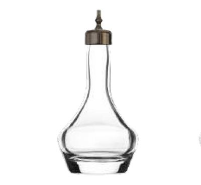 Bold Drinkware Threaded 3oz Heavy Sham Bitters Bottle with Chrome Top Unbreakable Crystal , MPN: HG…