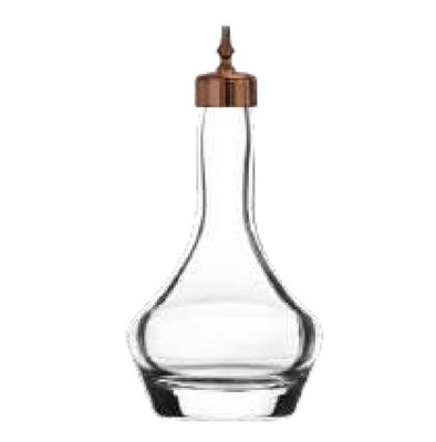 Bold Drinkware Threaded 3oz Heavy Sham Bitters Bottle with Copper Top Unbreakable Crystal , MPN: HG…