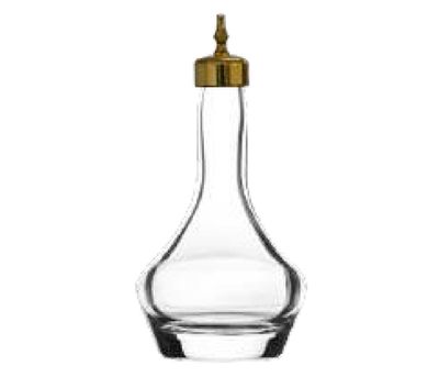 Bold Drinkware Threaded 3oz Heavy Sham Bitters Bottle with Gold Top Unbreakable Crystal , MPN: HGL9…