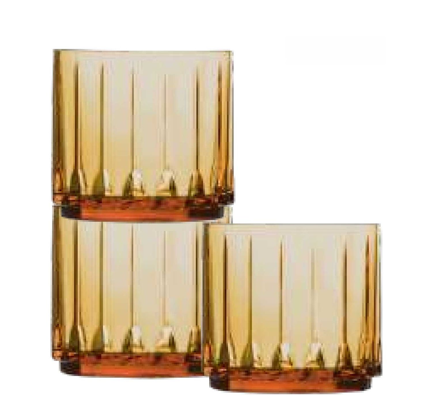 Bold Drinkware Tryst Stack 10.5oz Amber Old Fashioned Unbreakable Crystal , MPN: HUF265AM-006, UPC:…