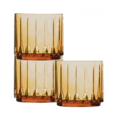 Bold Drinkware Tryst Stack 10.5oz Amber Old Fashioned Unbreakable Crystal , MPN: HUF265AM-006, UPC:…