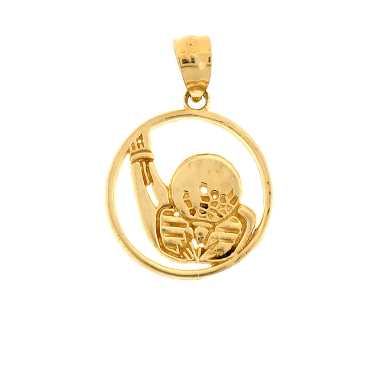 Dazzlers Bowling Ball and Pins Charm Pendant in 14k Gold or Sterling Silver 6326, MPN: 6326