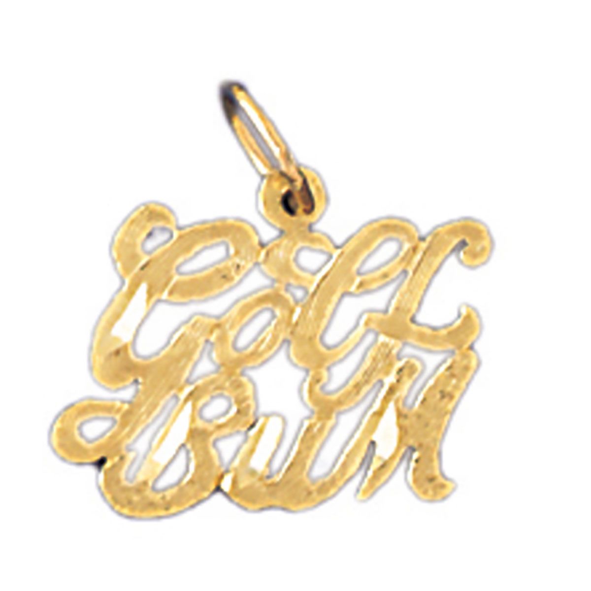 Dazzlers Golf Bum Charm Pendant in 14k Gold or Sterling Silver 10859, MPN: 10859