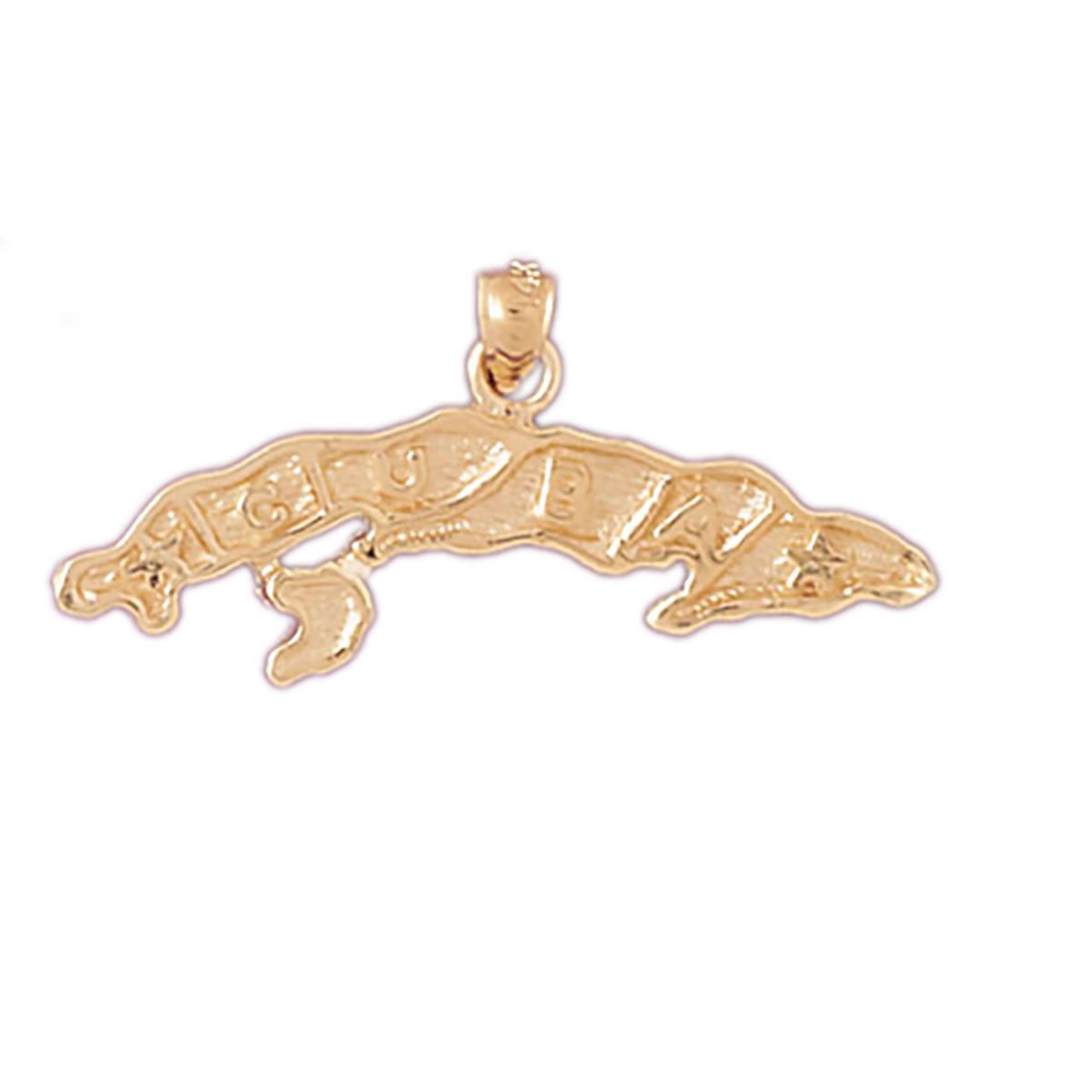 Dazzlers Cuba Charm Pendant in 14k Gold or Sterling Silver 5072, MPN: 5072