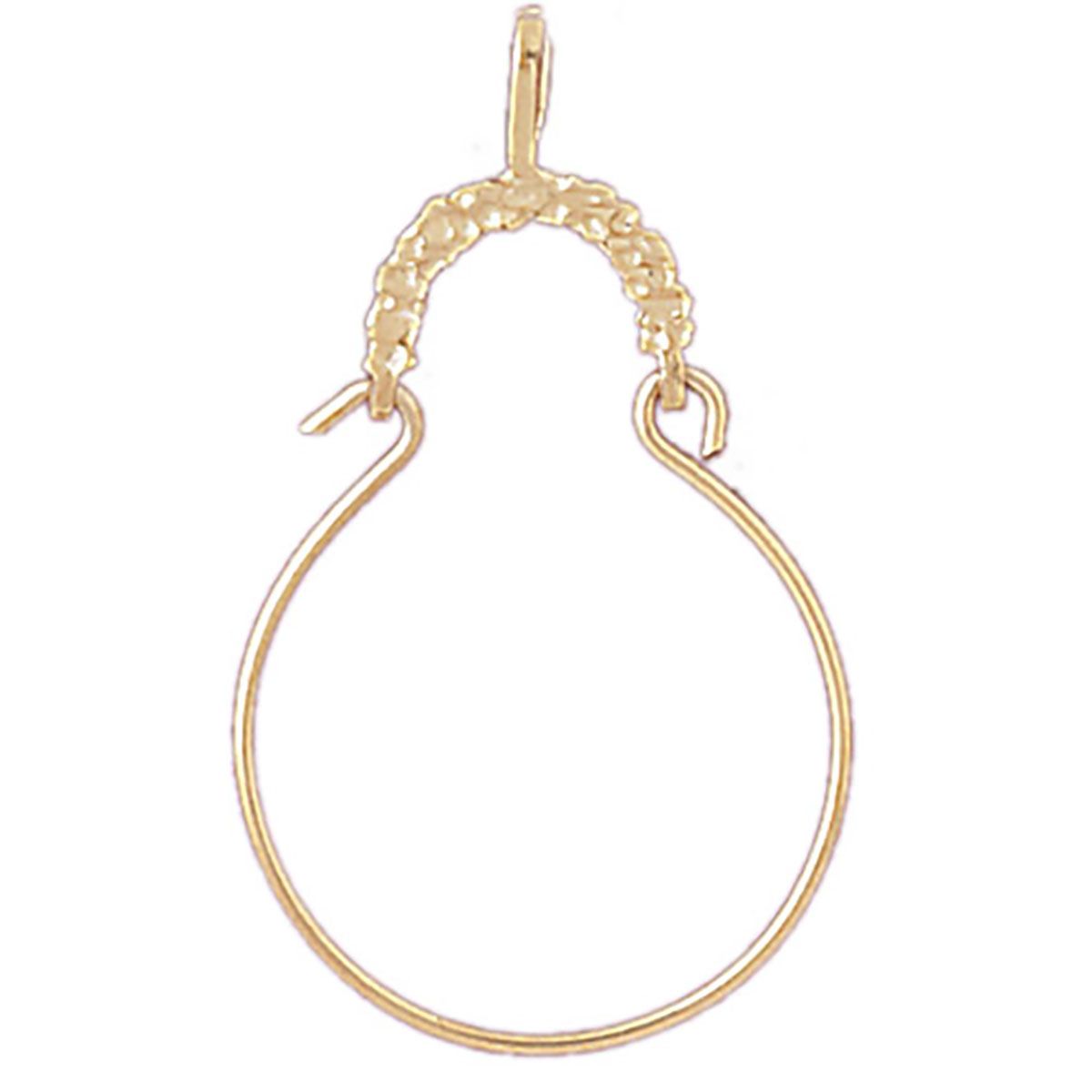 Dazzlers Misc. Charm Holder Charm Pendant in 14k Gold or Sterling Silver 4293, MPN: 4293