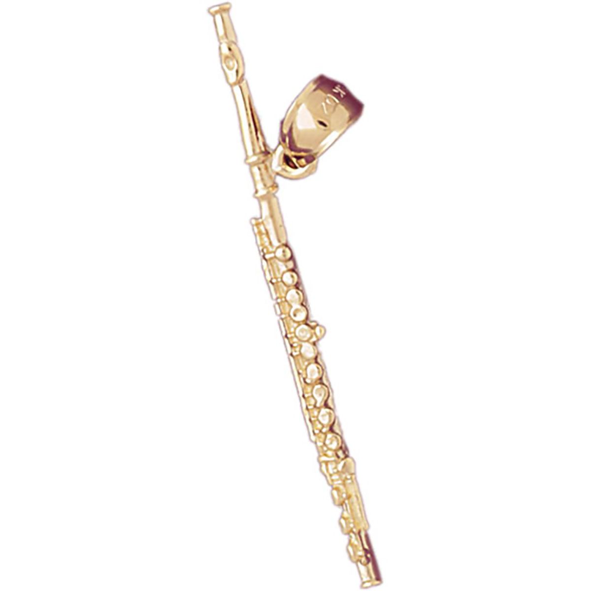 Dazzlers Flute Charm Pendant in 14k Gold or Sterling Silver 6202, MPN: 6202