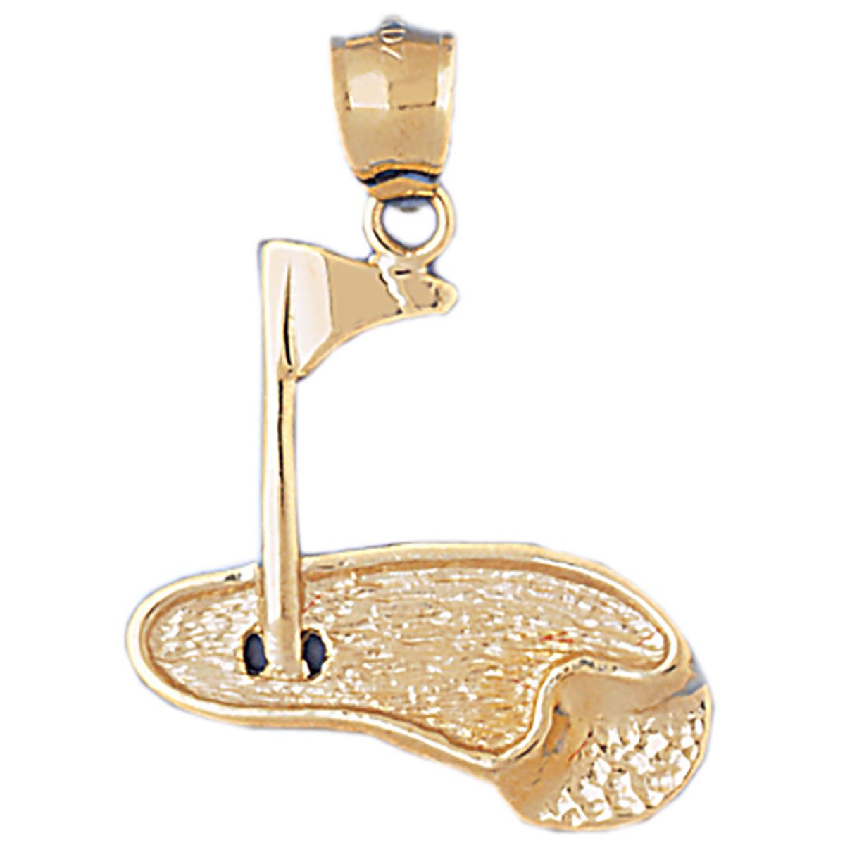 Dazzlers Golf Course Charm Pendant in 14k Gold or Sterling Silver 3423, MPN: 3423