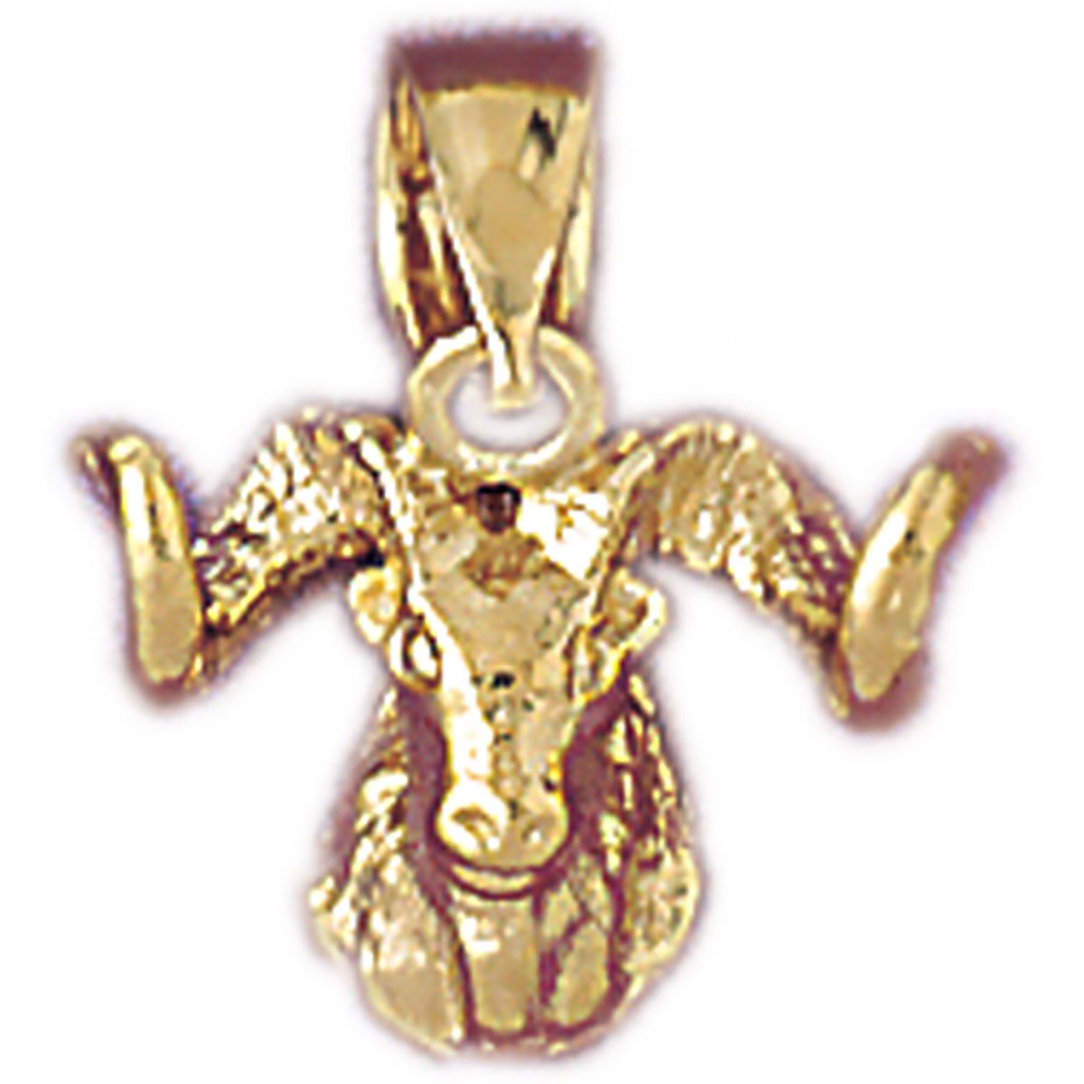Dazzlers Ram Charm Pendant in 14k Gold or Sterling Silver 5349, MPN: 5349