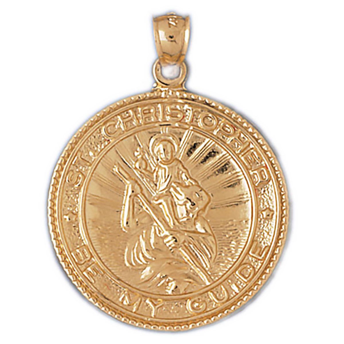 Dazzlers St. Christopher Charm Pendant in 14k Gold or Sterling Silver 8832, MPN: 8832