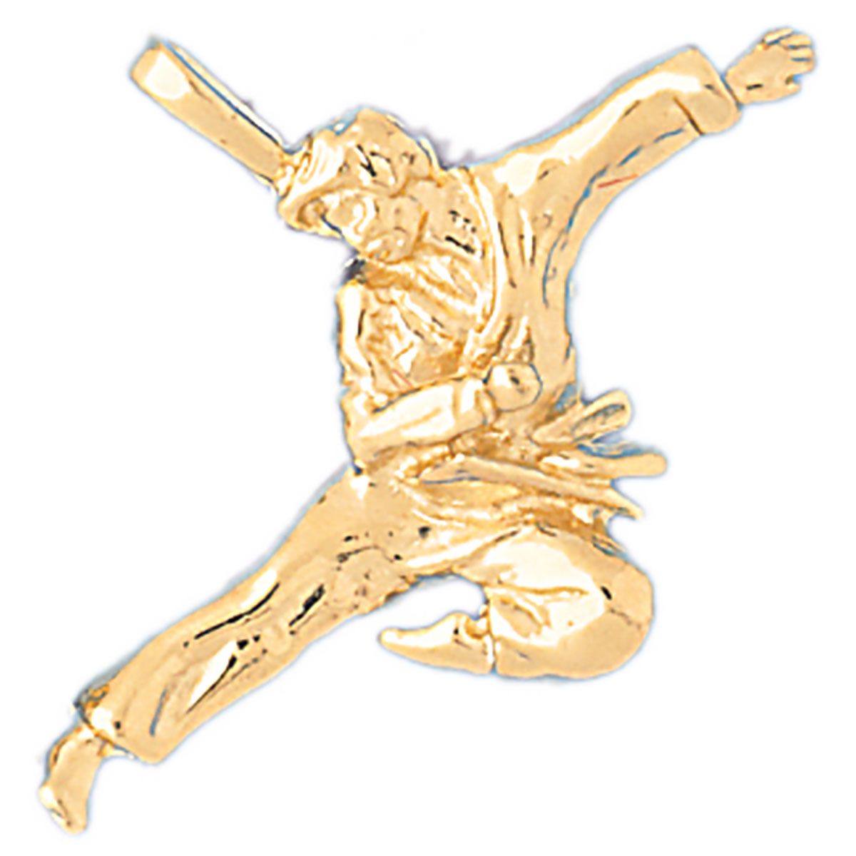 Dazzlers Martial Arts Karate Charm Pendant in 14k Gold or Sterling Silver 3453, MPN: 3453