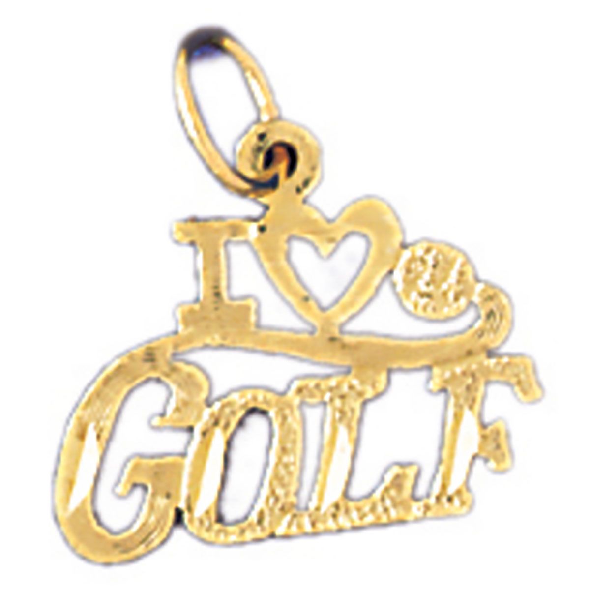 Dazzlers I love golf Charm Pendant in 14k Gold or Sterling Silver 10858, MPN: 10858