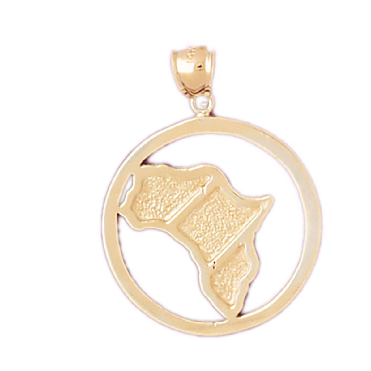 Dazzlers Africa Charm Pendant in 14k Gold or Sterling Silver 5067, MPN: 5067