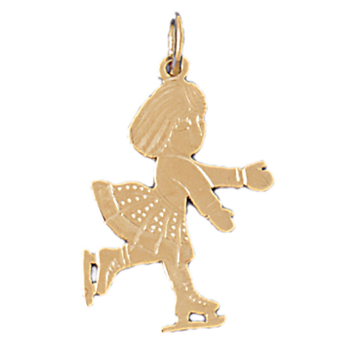 Dazzlers Ice Skater Charm Pendant in 14k Gold or Sterling Silver 3524, MPN: 3524