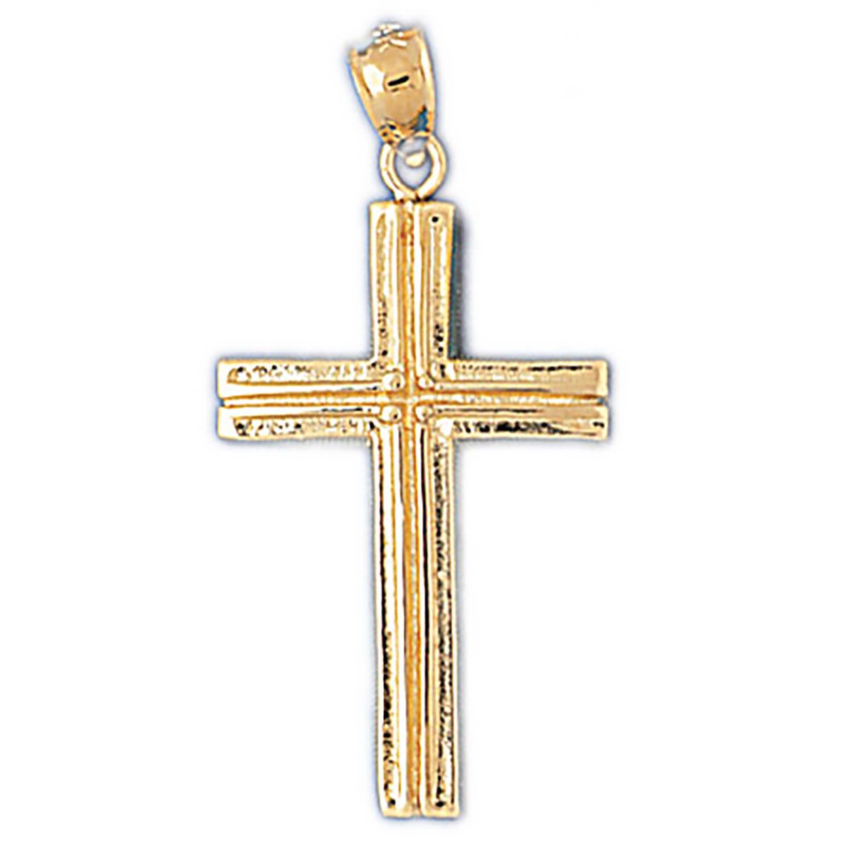 Dazzlers Cross Charm Pendant in 14k Gold or Sterling Silver 8093, MPN: 8093