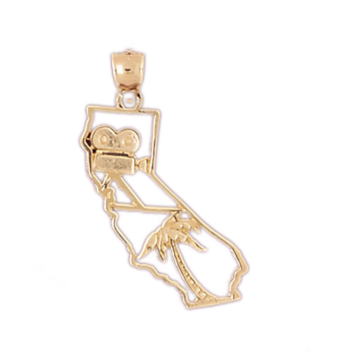Dazzlers California Charm Pendant in 14k Gold or Sterling Silver 5052, MPN: 5052