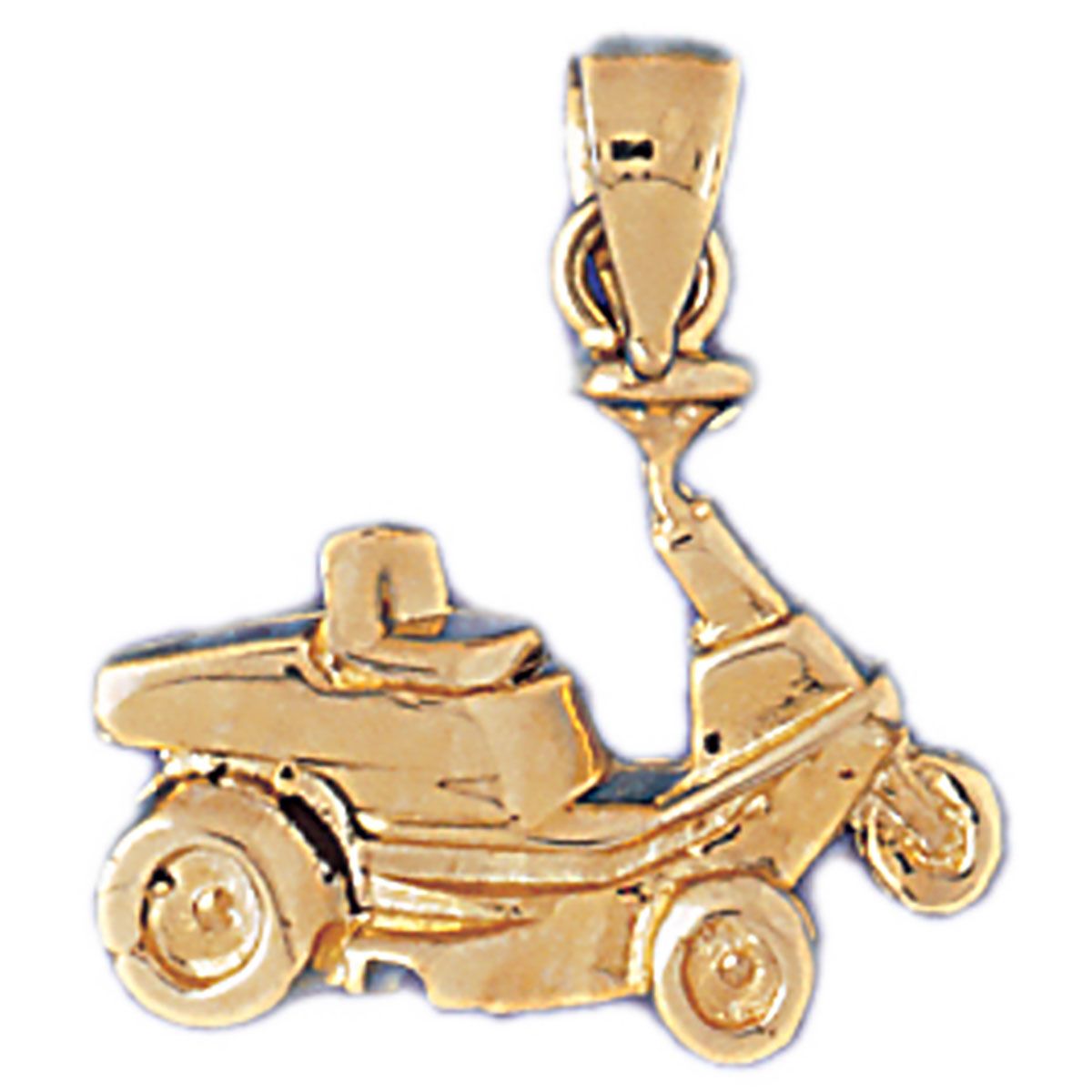 Dazzlers Golf Cart Charm Pendant in 14k Gold or Sterling Silver 3422, MPN: 3422