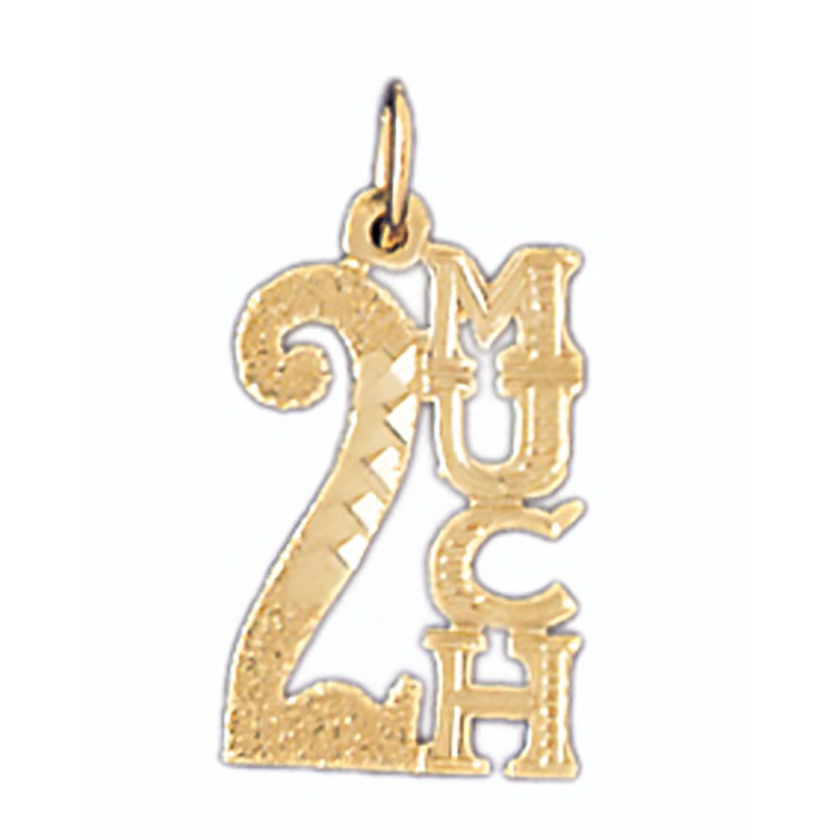 Dazzlers 2 Much Charm Pendant in 14k Gold or Sterling Silver 10558, MPN: 10558
