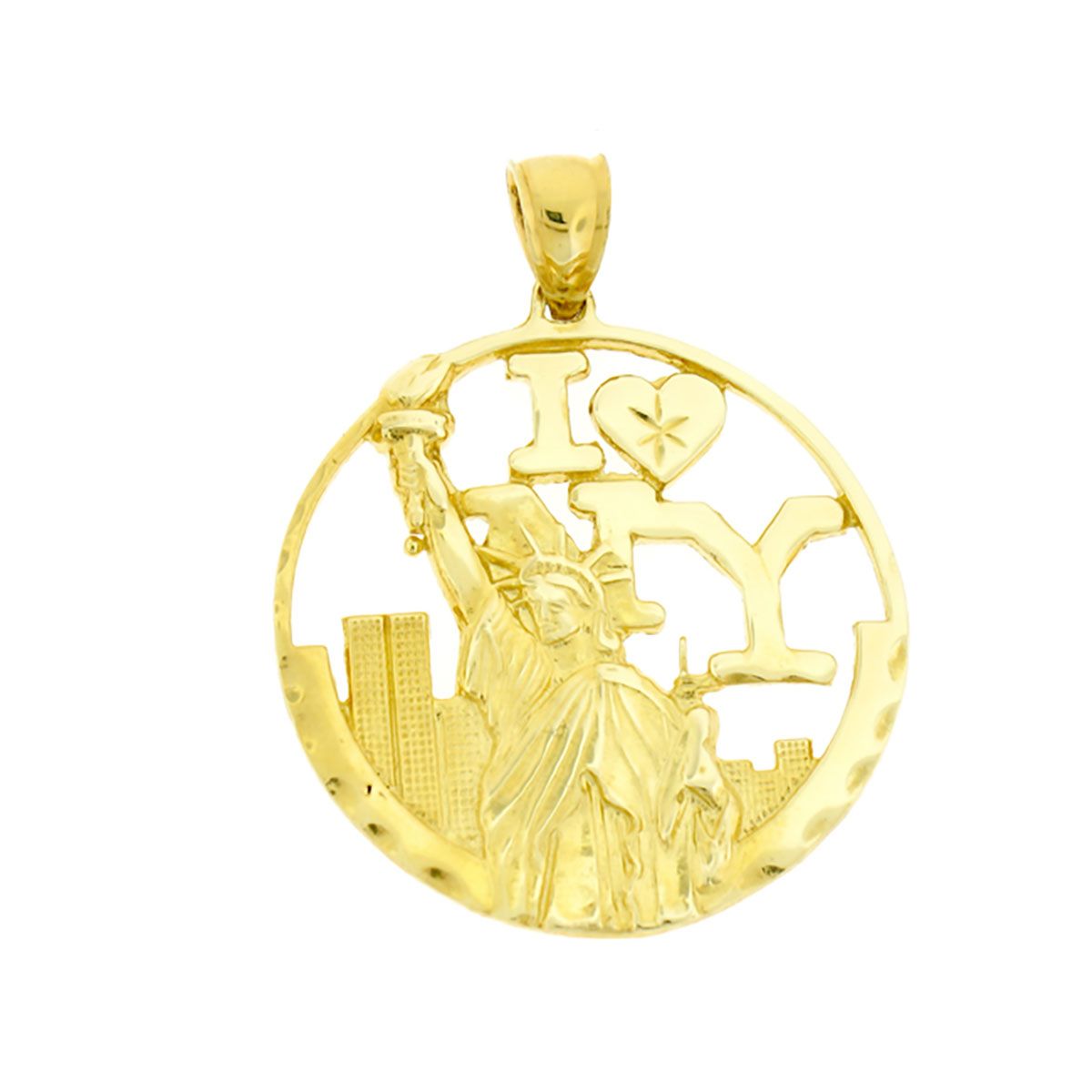 Dazzlers I love NY with Statue of Liberty Charm Pendant in 14k Gold or Sterling Silver 4883, MPN: 4…