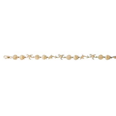 Dazzlers 14k Yellow Gold Sea Life Bracelet, MPN: DZ-11777