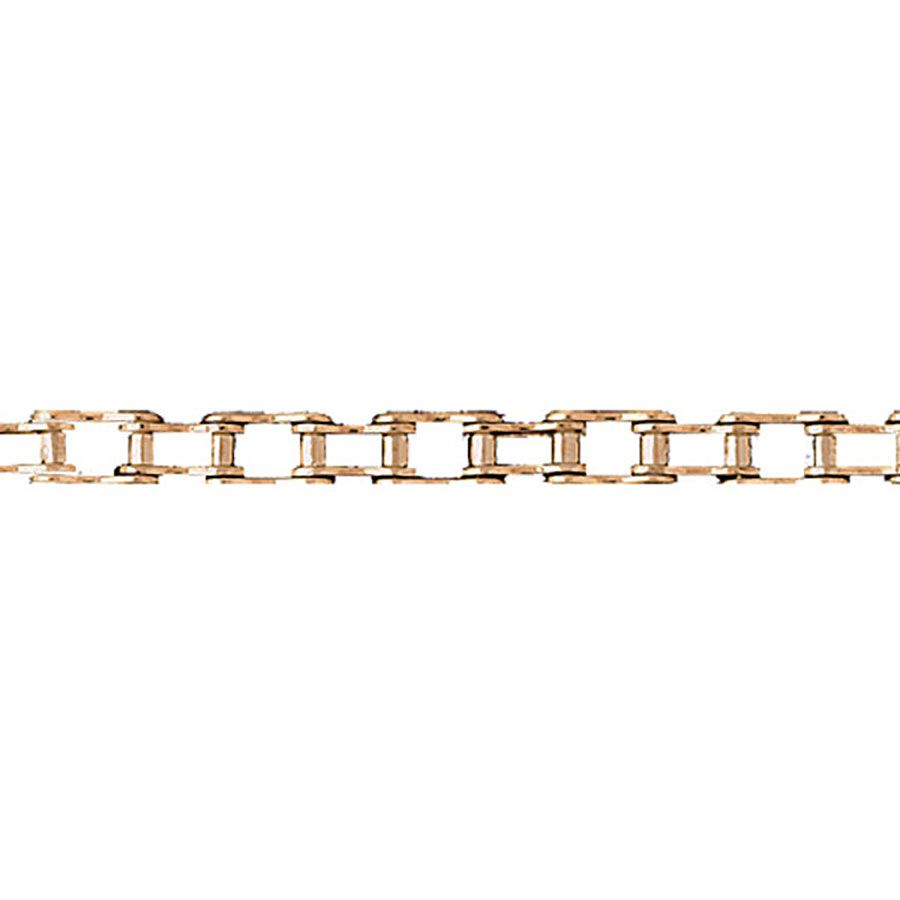 Dazzlers 14k Yellow Gold Bicycle Chain Link Bracelet, MPN: DZ-12565