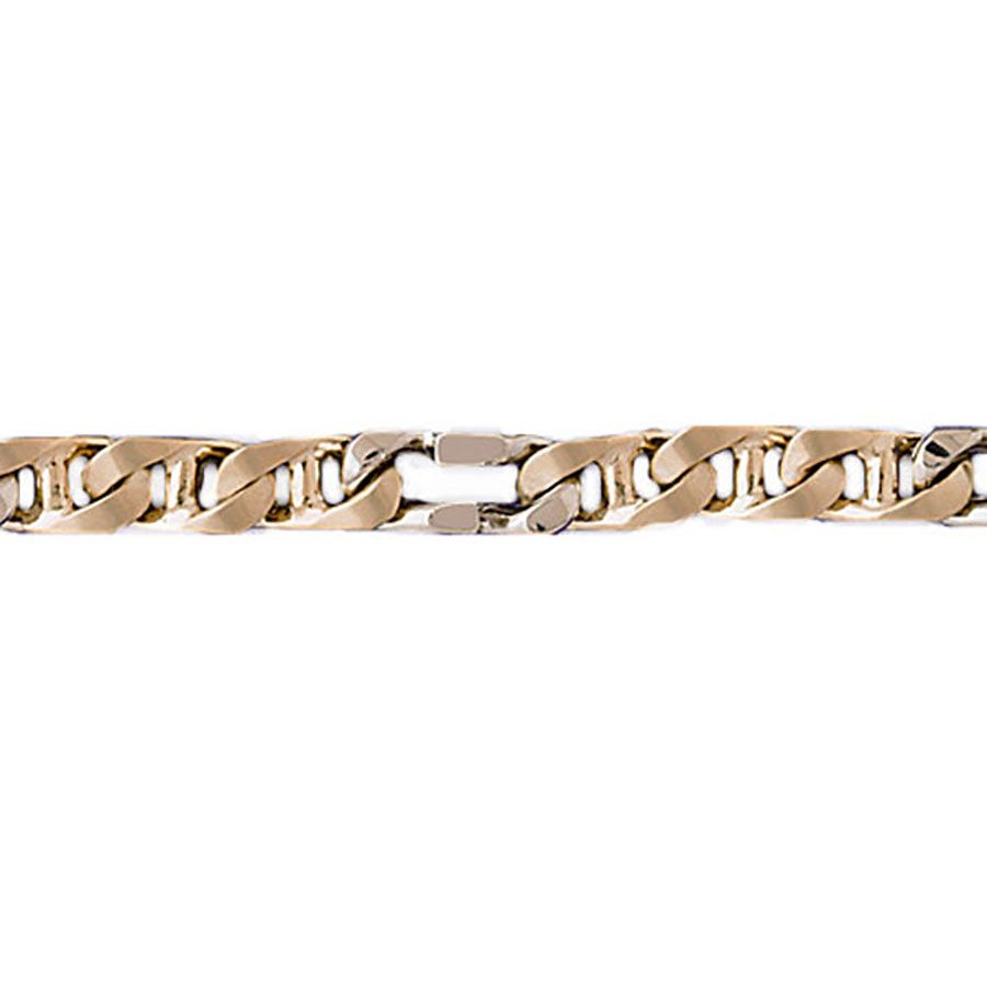 Dazzlers 14k Gold Two Tone Link Bracelet, MPN: DZ-12641