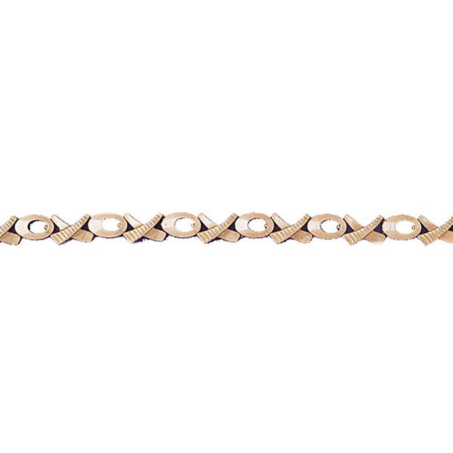 Dazzlers 14k Yellow Gold Xoxo Bracelet, MPN: DZ-11921