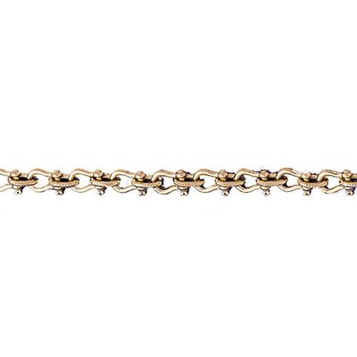 Dazzlers 14k Yellow Gold Shackle Link Bracelet, MPN: DZ-12578