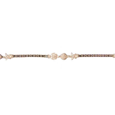 Dazzlers 14k Yellow Gold Plumeria Bracelet, MPN: DZ-12184