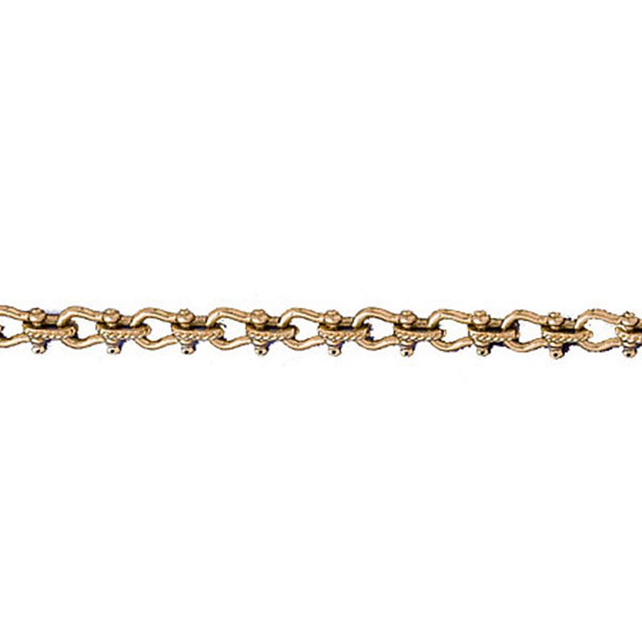 Dazzlers 14k Yellow Gold Shackle Link Bracelet, MPN: DZ-12577
