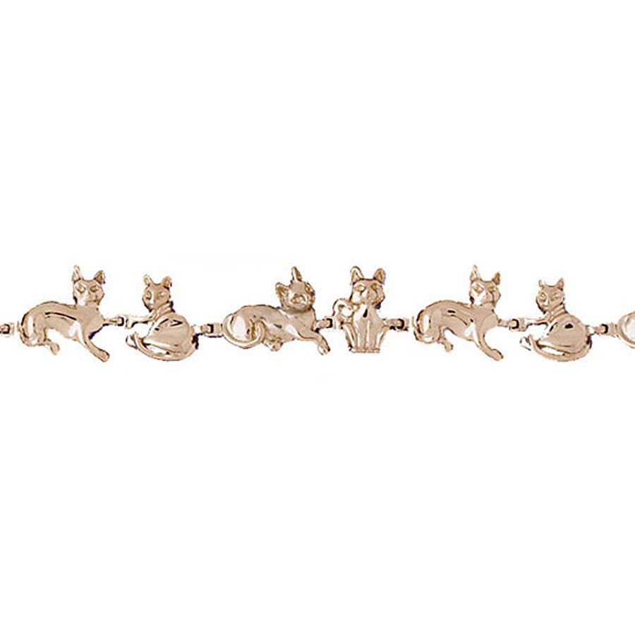 Dazzlers 14k Yellow Gold Cat Bracelet, MPN: DZ-11896