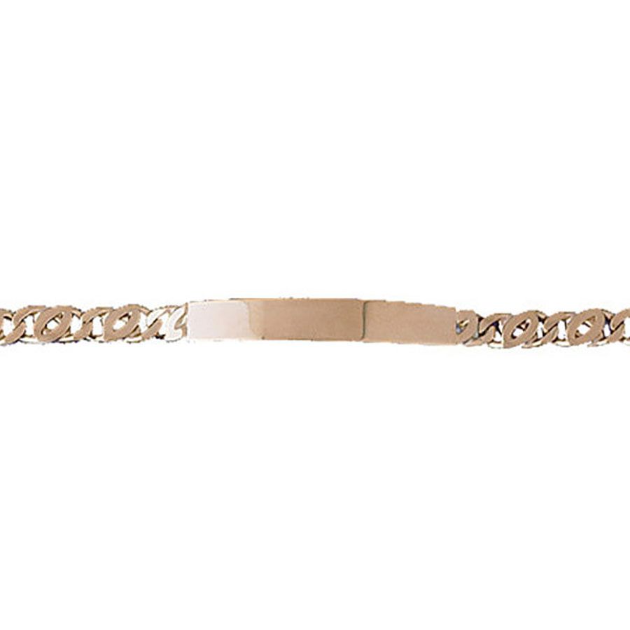 Dazzlers 14k Yellow Gold Id Link Bracelet, MPN: DZ-12342