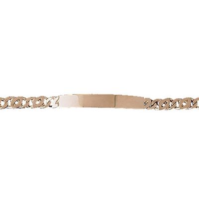 Dazzlers 14k Yellow Gold Id Link Bracelet, MPN: DZ-12342