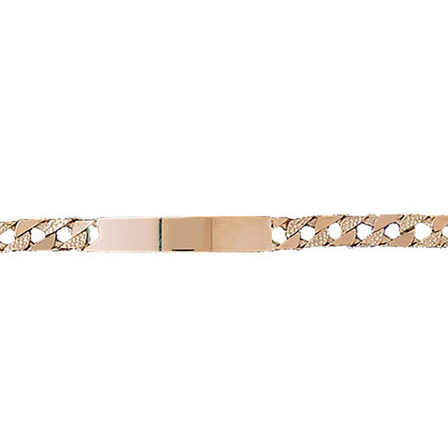 Dazzlers 14k Yellow Gold Id Link Bracelet, MPN: DZ-12335