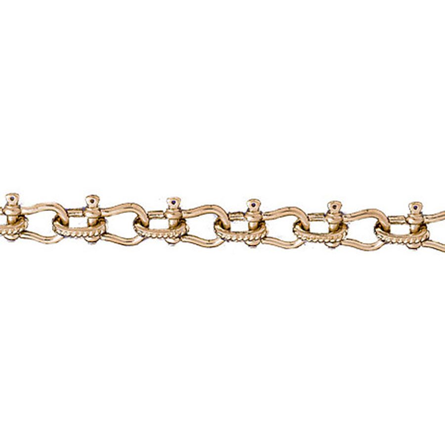 Dazzlers 14k Yellow Gold Shackle Link Bracelet, MPN: DZ-12581