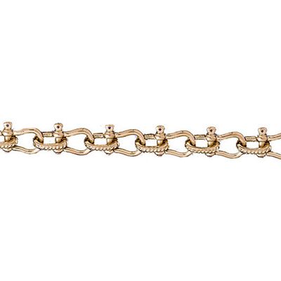 Dazzlers 14k Yellow Gold Shackle Link Bracelet, MPN: DZ-12581