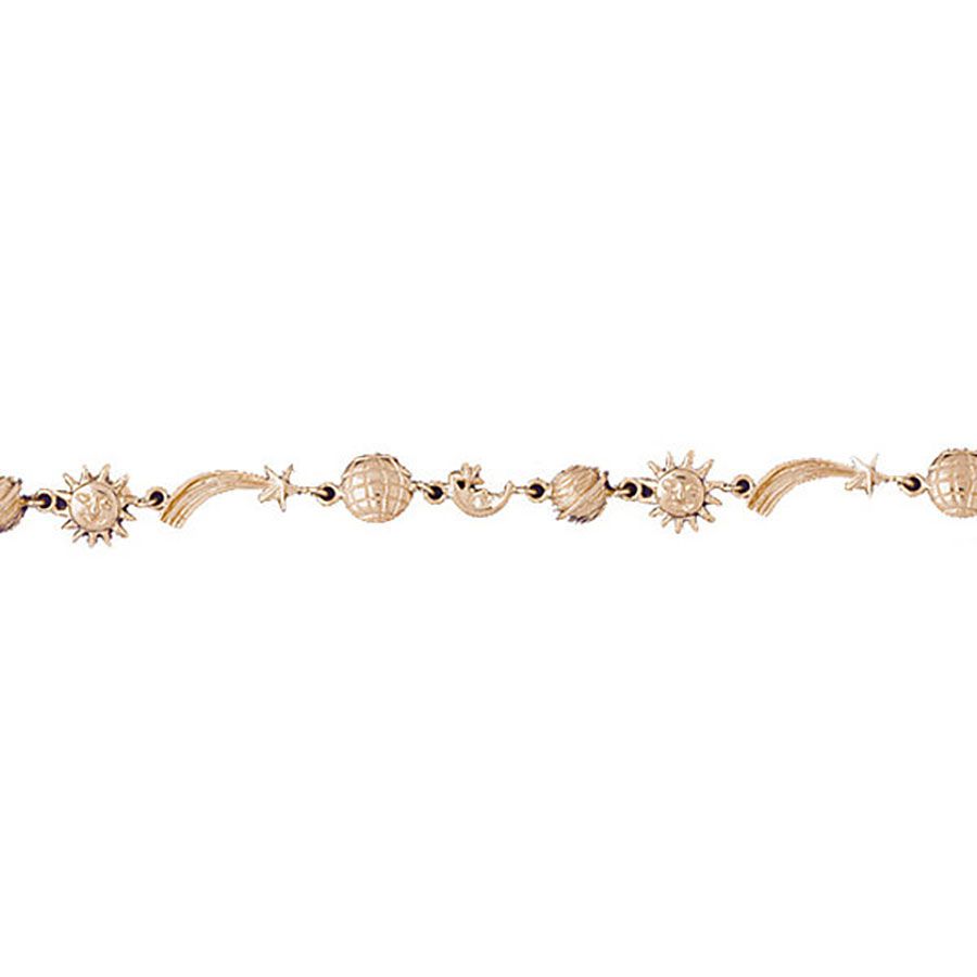 Dazzlers 14k Yellow Gold Solar System Bracelet, MPN: DZ-11923