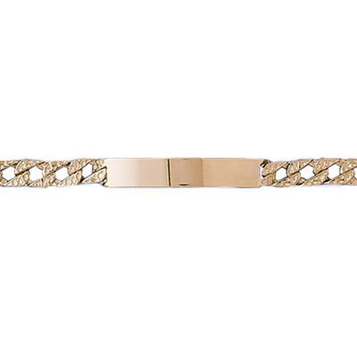 Dazzlers 14k Yellow Gold Id Link Bracelet, MPN: DZ-12361