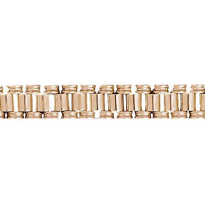 Dazzlers 14k Yellow Gold Fancy Men'S Bracelet with A Safety Clasp, MPN: DZ-12733