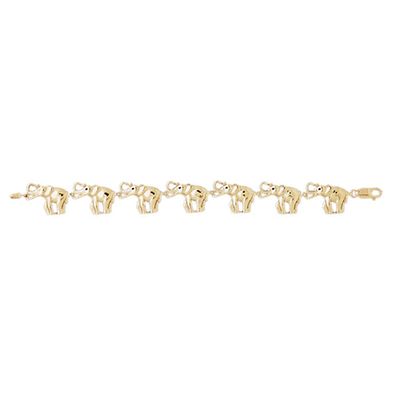 Dazzlers 14k Yellow Gold Elephant Bracelet, MPN: DZ-11882