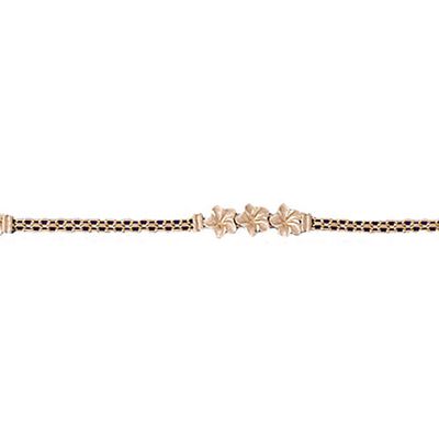 Dazzlers 14k Yellow Gold Plumeria Bracelet, MPN: DZ-12176