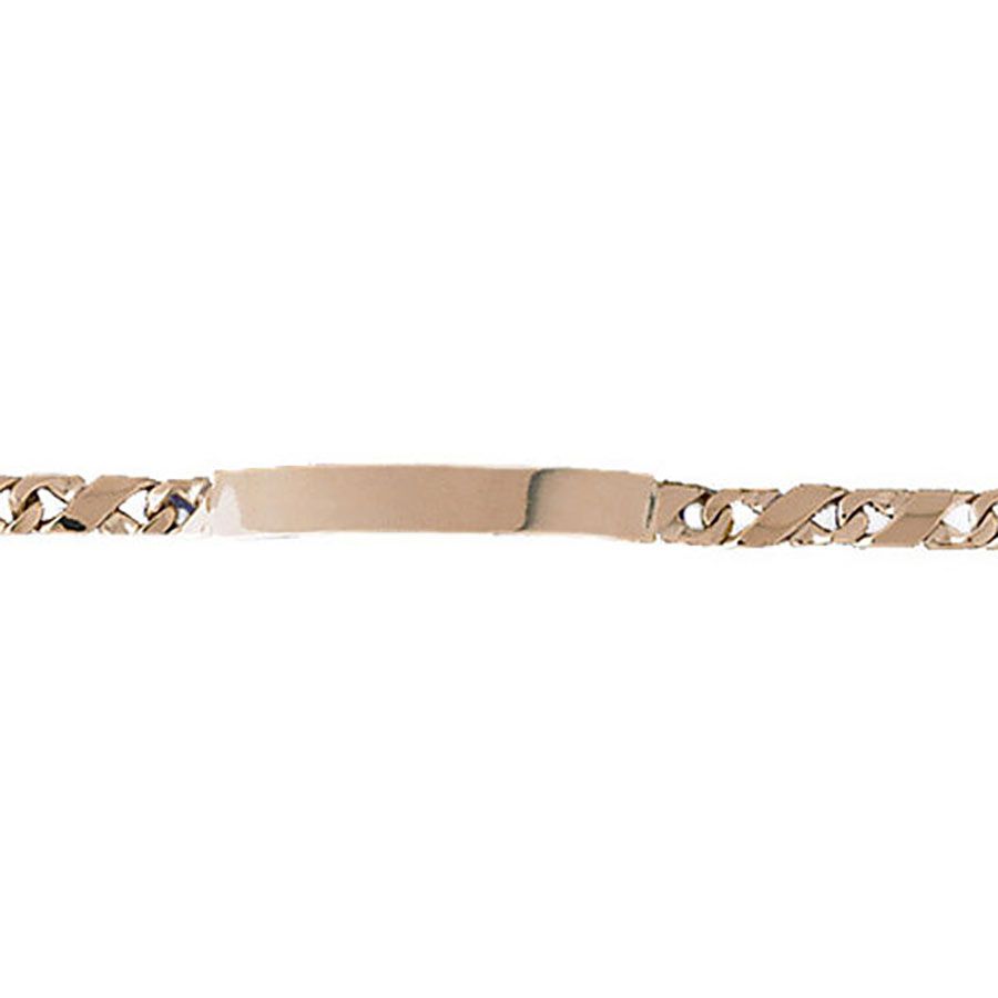 Dazzlers 14k Yellow Gold Id Link Bracelet, MPN: DZ-12345